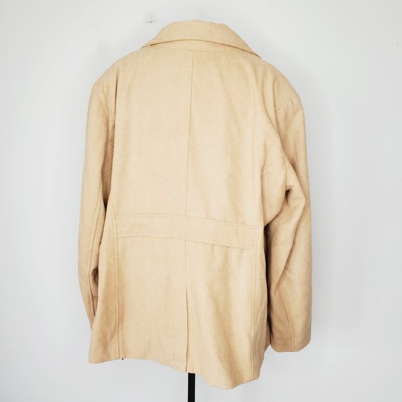 Old Navy Tan Pea Coat for Women - Picture 5 of 10